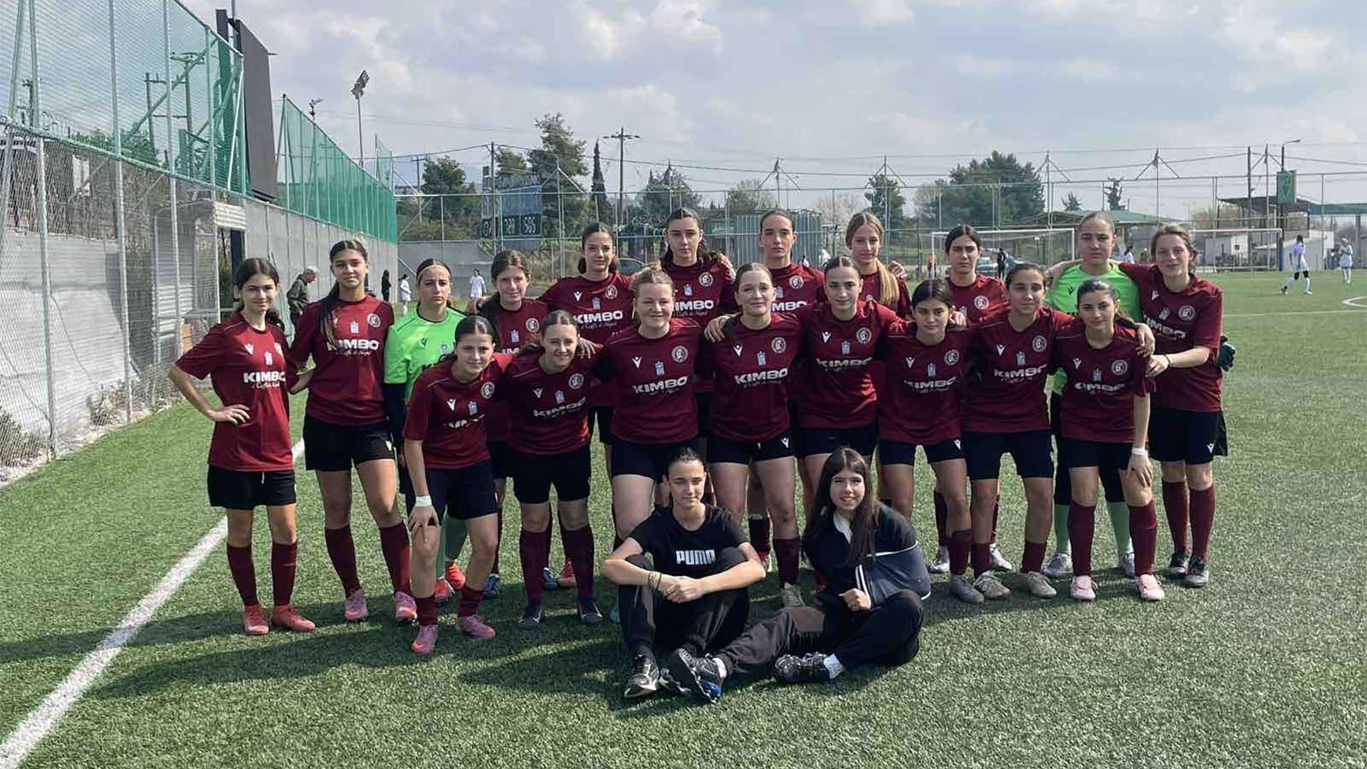 Άνετη νίκη της μικτής ομάδας γυναικών Κ15 επί της ΕΠΣ Πέλλας